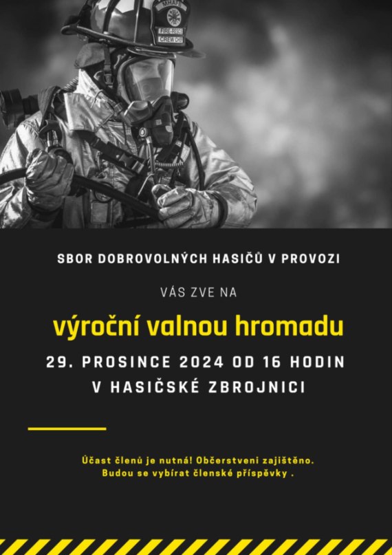 Výroční valná hromada SDH Provoz