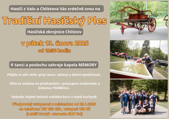 Hasičský ples v Chlístově 