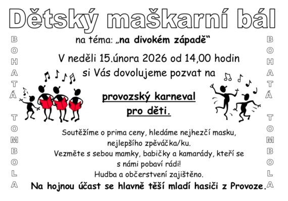 Dětský karneval v Provozi