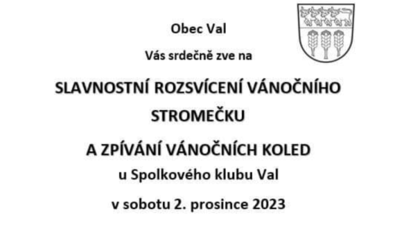 Rozsvícení vánočního stromečku, Mikuláš, zpívání