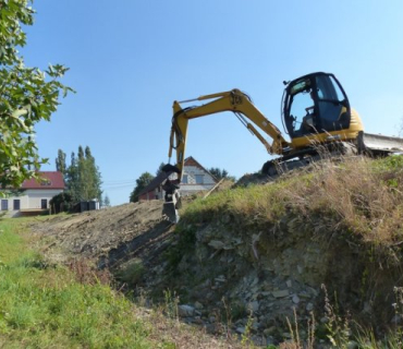 Úprava terénu pod OÚ