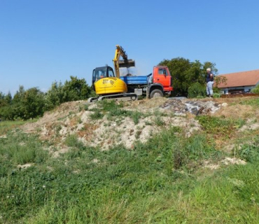 Úprava terénu pod OÚ