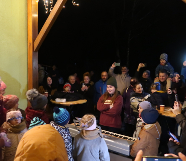 Rozsvícení stromečku,zpívání, čerti 6.12.2025